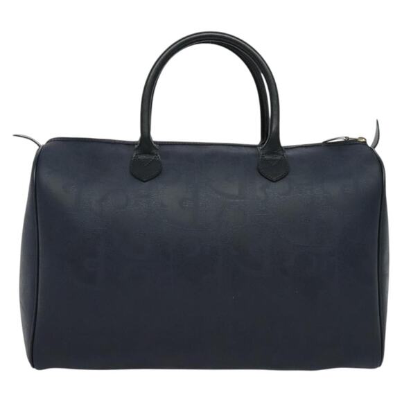 DIOR Trotter Canvas Boston Bag Pvc Navy - Picture 3 of 12